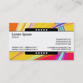 Middenband 5 Spots - Fractal Abstract 061012e Visitekaartje (Achterkant)