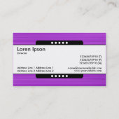 Middenband 5 Spots - geborstelde Paarse textuur Visitekaartje (Achterkant)