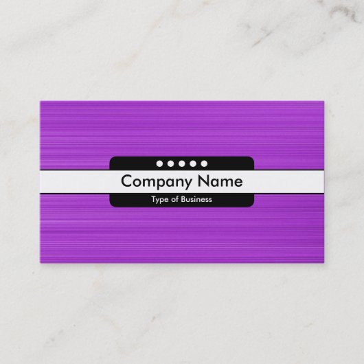 Middenband 5 Spots - geborstelde Paarse textuur Visitekaartje (Voorkant)