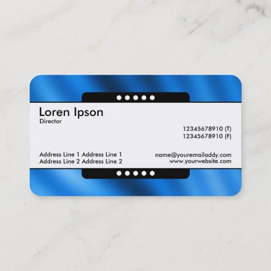 Middenband 5 Spots - Indigoverloop Visitekaartje (Achterkant)