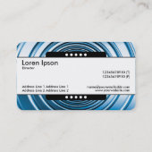 Middenband 5 Spots - Lange lente blauw Visitekaartje (Achterkant)