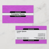 Middenband 5 Spots - Magenta Papierstructuur Visitekaartje (Voorkant / Achterkant)