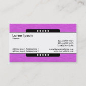Middenband 5 Spots - Magenta Papierstructuur Visitekaartje (Achterkant)