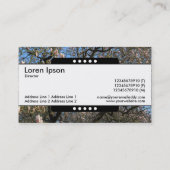 Middenband 5 Spots - Magnolia Trees in bloesem Visitekaartje (Achterkant)