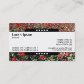 Middenband 5 Spots - Rode Tulpen en primrozen Visitekaartje (Achterkant)