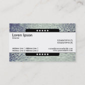 Middenband 5 Spots - Waterdruppels op glas 01 Visitekaartje (Achterkant)