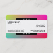 Middenband 5 — Verloop Y,M,B,R Visitekaartje (Achterkant)