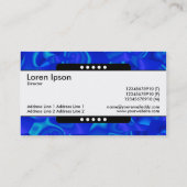 Middenband 5 vlekken - Blauwe facetten Visitekaartje (Achterkant)