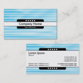 Middenband 5 vlekken - gegolfd blauw visitekaartje (Voorkant / Achterkant)