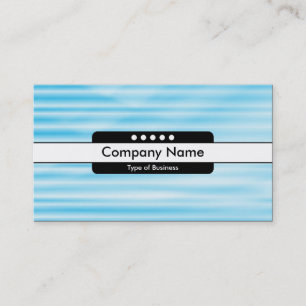 Middenband 5 vlekken - gegolfd blauw visitekaartje