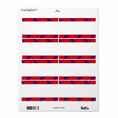 Middenband - Abstract Etiket (Full Sheet)