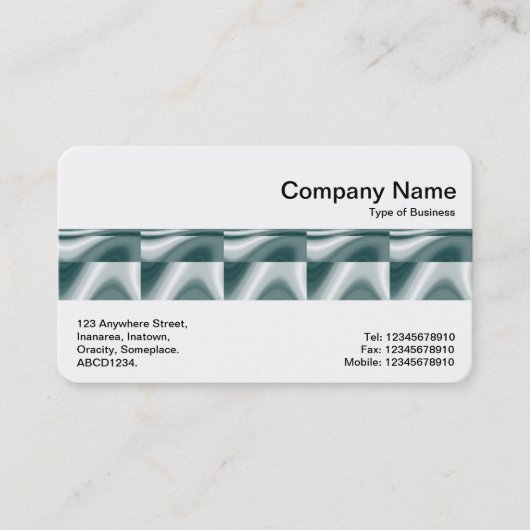 Middenband - Abstract metallisch ontwerp Visitekaartje (Voorkant)