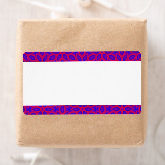 Middenband - Abstracte bloemen Etiket (Insitu)