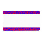 Middenband - Abstracte bloemen Etiket (Voorkant)