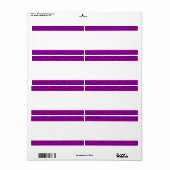 Middenband - Abstracte bloemen Etiket (Full Sheet)