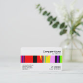 Middenband - Abstracte kleuren 02 Visitekaartje (Staand voorkant)