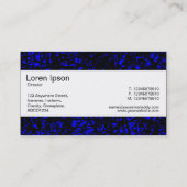 Middenband - Abstracte lijnen - blauw Visitekaartje (Achterkant)