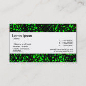 Middenband - Abstracte lijnen - groen Visitekaartje (Achterkant)