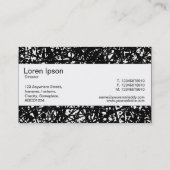 Middenband - Abstracte lijnen Visitekaartje (Achterkant)