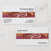 Middenband - Abstracte metalen structuur Visitekaartje (Voorkant / Achterkant)