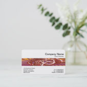 Middenband - Abstracte metalen structuur Visitekaartje (Staand voorkant)