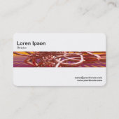 Middenband - Abstracte metalen structuur Visitekaartje (Achterkant)