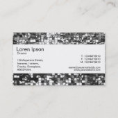 Middenband - Abstracte mozaïek Visitekaartje (Achterkant)