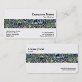 Middenband - Abstracte pool Visitekaartje (Voorkant / Achterkant)