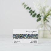 Middenband - Abstracte pool Visitekaartje (Staand voorkant)