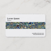 Middenband - Abstracte pool Visitekaartje (Achterkant)