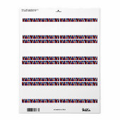 Middenband - Abstracte strips 101119 - Kleuren 01 Etiket (Full Sheet)
