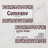 Middenband - Alien-circuits - donkerbruin Visitekaartje (Voorkant / Achterkant)