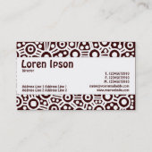 Middenband - Alien-circuits - donkerbruin Visitekaartje (Achterkant)