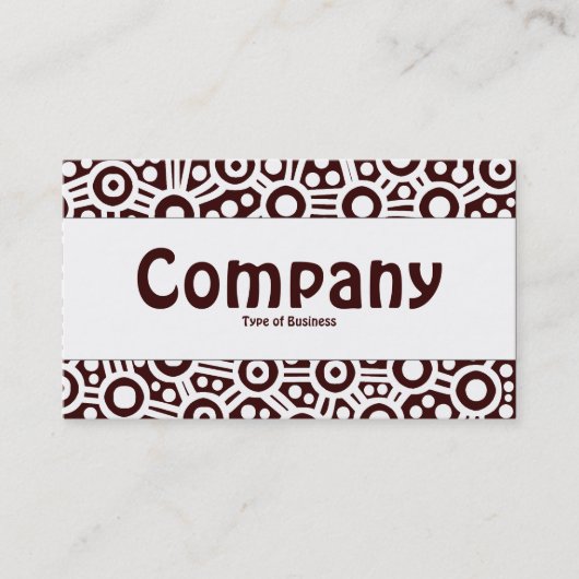 Middenband - Alien-circuits - donkerbruin Visitekaartje (Voorkant)