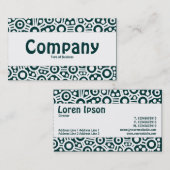 Middenband - Alien-circuits - donkergroen Blauwgro Visitekaartje (Voorkant / Achterkant)