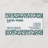 Middenband - Alien-circuits - donkergroen Blauwgro Visitekaartje (Achterkant)