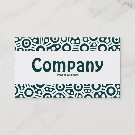 Middenband - Alien-circuits - donkergroen Blauwgro Visitekaartje (Voorkant)