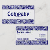 Middenband - Alien-circuits II - donkerblauw Visitekaartje (Voorkant / Achterkant)