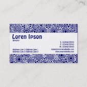 Middenband - Alien-circuits II - donkerblauw Visitekaartje (Achterkant)