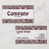 Middenband - Alien-circuits II - donkerbruin Visitekaartje (Voorkant / Achterkant)