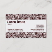 Middenband - Alien-circuits II - donkerbruin Visitekaartje (Achterkant)