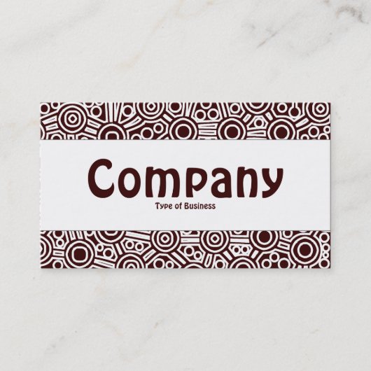 Middenband - Alien-circuits II - donkerbruin Visitekaartje (Voorkant)