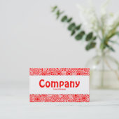 Middenband - Alien-circuits II - rood en wit Visitekaartje (Staand voorkant)