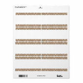 Middenband - Art Deco-patroon Etiket (Full Sheet)