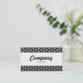 Middenband - Asanoha Pattern Visitekaartje (Staand voorkant)