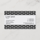 Middenband - Asanoha Pattern Visitekaartje (Achterkant)