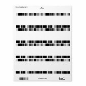 Middenband - Bars Etiket (Full Sheet)