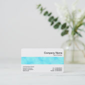 Middenband - Blauwe cirkels Abstract Visitekaartje (Staand voorkant)