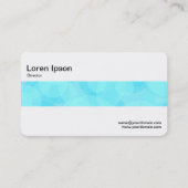 Middenband - Blauwe cirkels Abstract Visitekaartje (Achterkant)