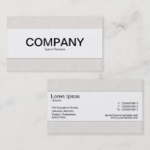 Middenband - canvas look visitekaartje (Voorkant / Achterkant)